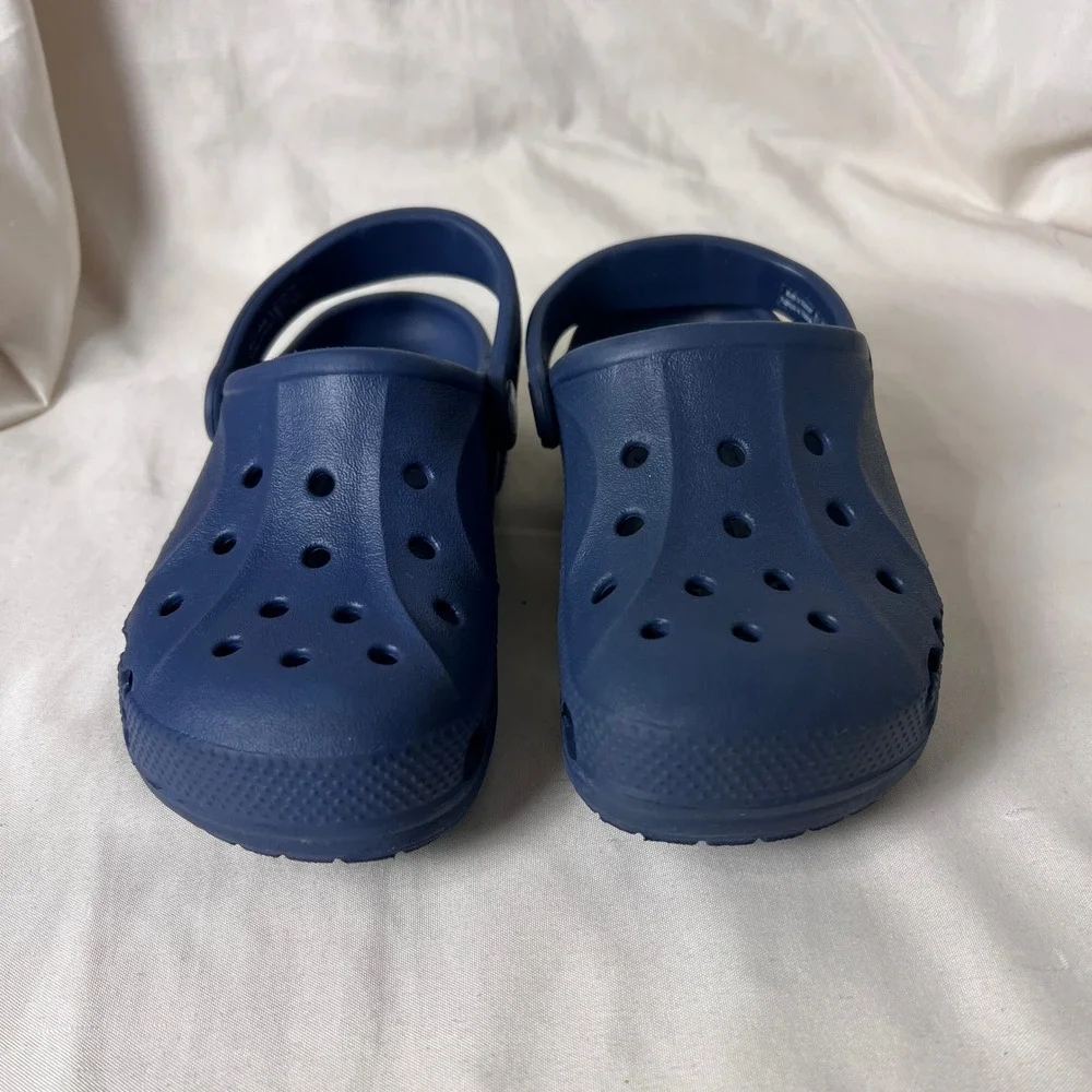 Crocs Kids Classic Clog Navy Blue Slip On Water Shoes Size 12 C 13